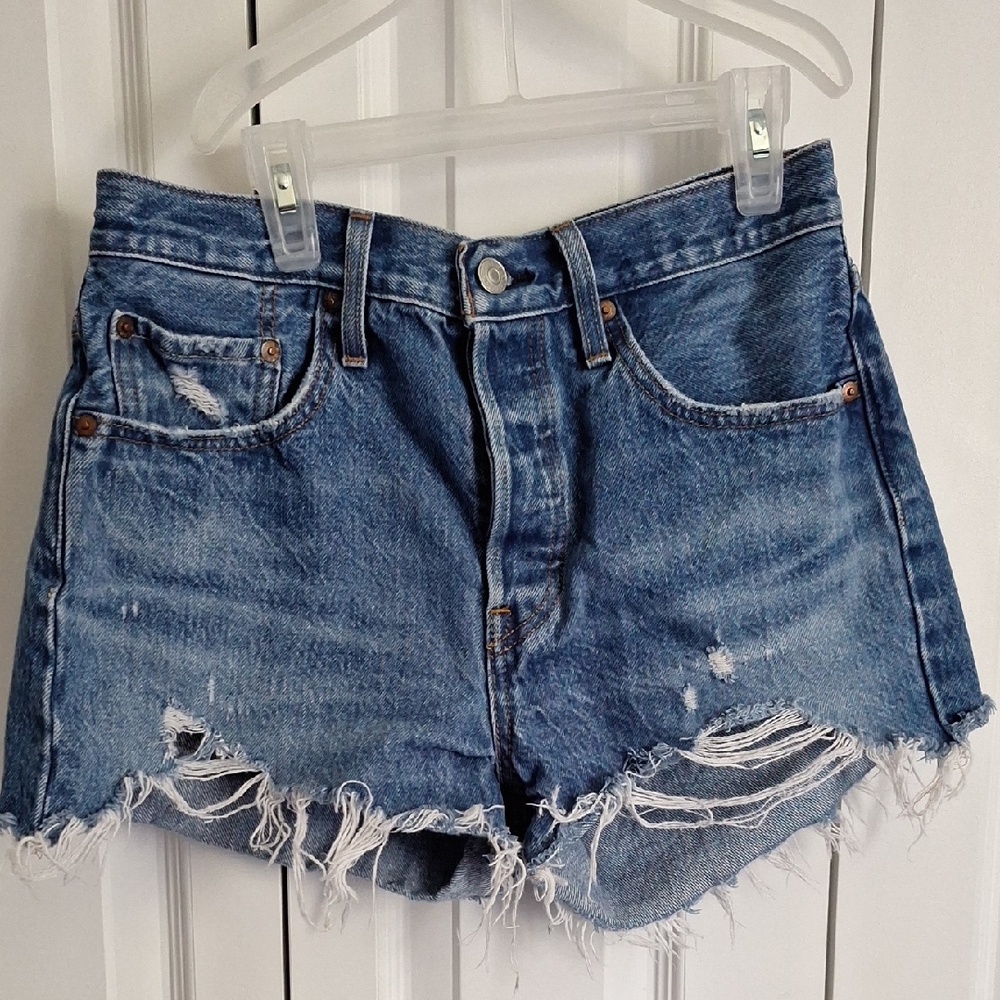 Distressed Denim Women Shorts